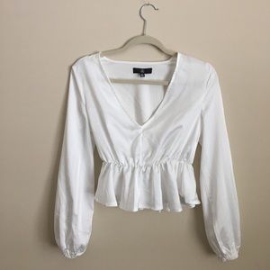Missguided white blouse
